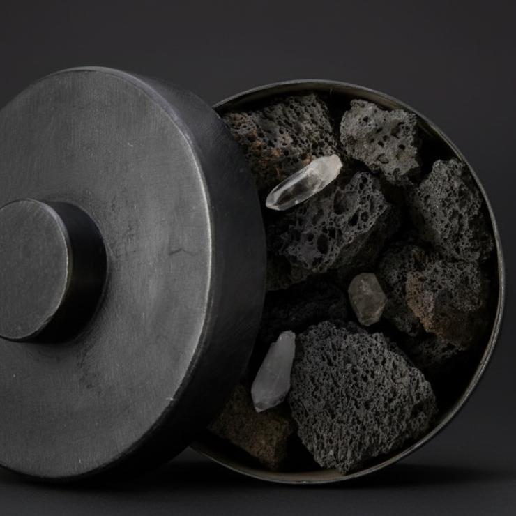 MAD ET LEN I  BLACK POTPOURRI WITH CRYSTALS I $275.00