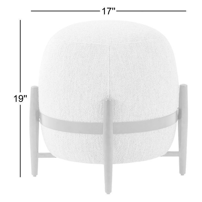 Four Hands Grayson 17 inch W Ottoman detail