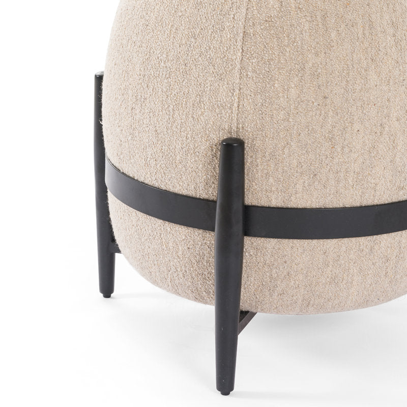 Four Hands Grayson 17 inch W Ottoman detail