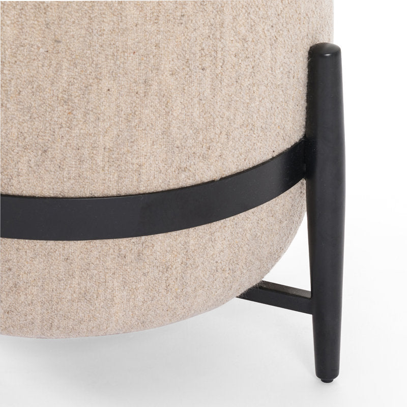 Four Hands Grayson 17 inch W Ottoman detail