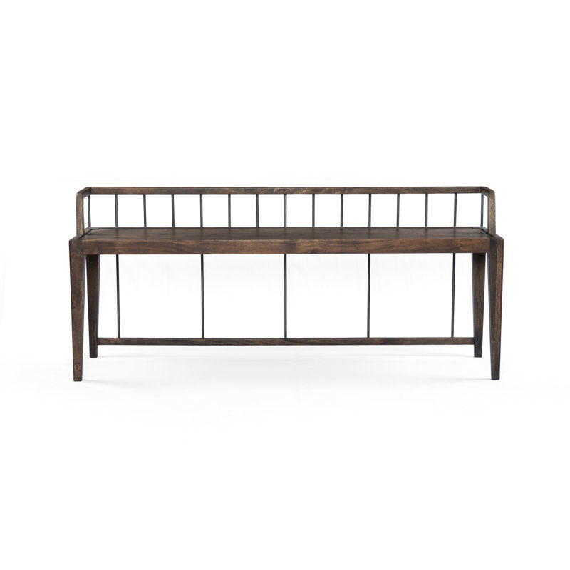 Four Hands Howard Solid Wood Bench Pecan