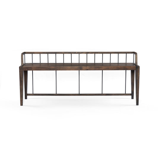 Four Hands Howard Solid Wood Bench Pecan