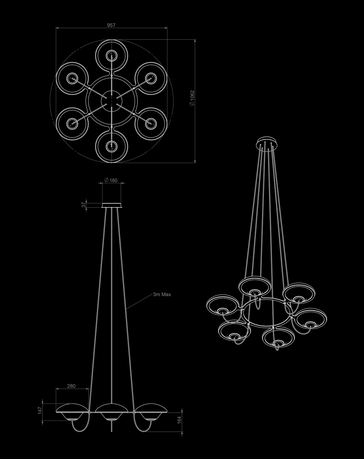 DCW Editions In The Air 6 technical dimensions