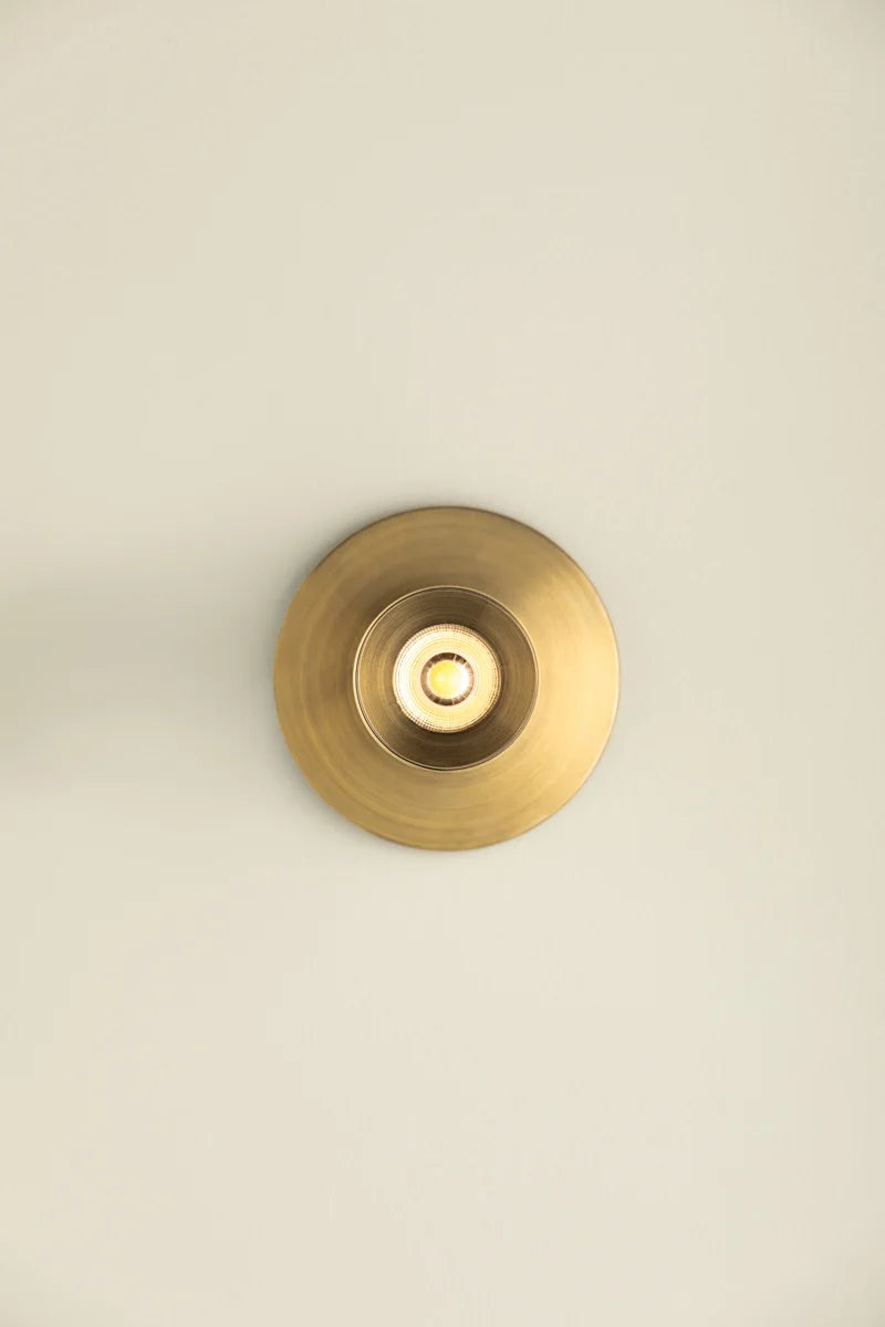 HUDSON VALLEY LIGHTING | LUXE 2" FLUSHMOUNT - PATINA BRASS | $442.00