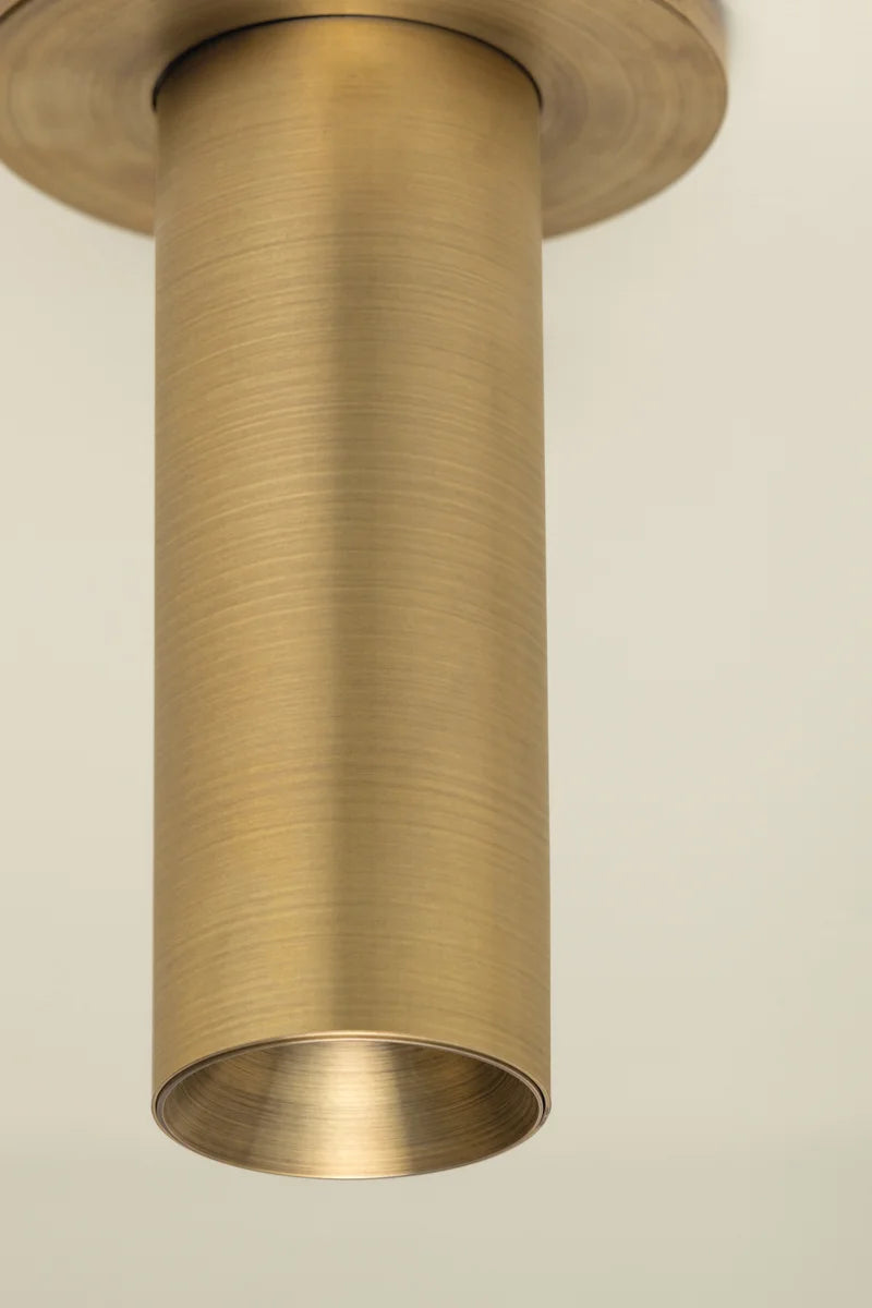 HUDSON VALLEY LIGHTING | LUXE 2" FLUSHMOUNT - PATINA BRASS | $442.00