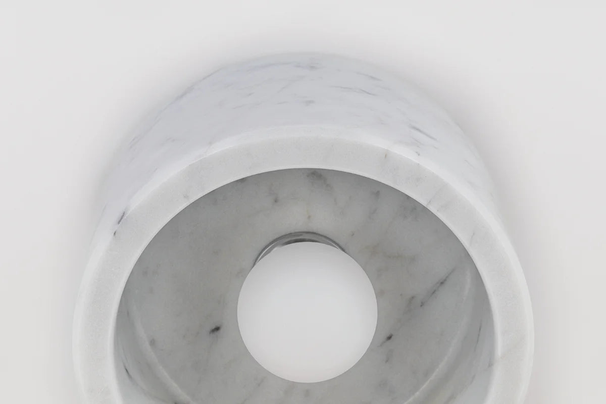 HUDSON VALLEY LIGHTING | LORIS FLUSHMOUNT - WHITE MARBLE | $462.00