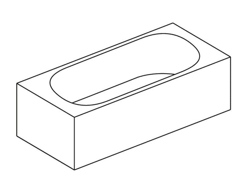 Mateola bathtub dimensions