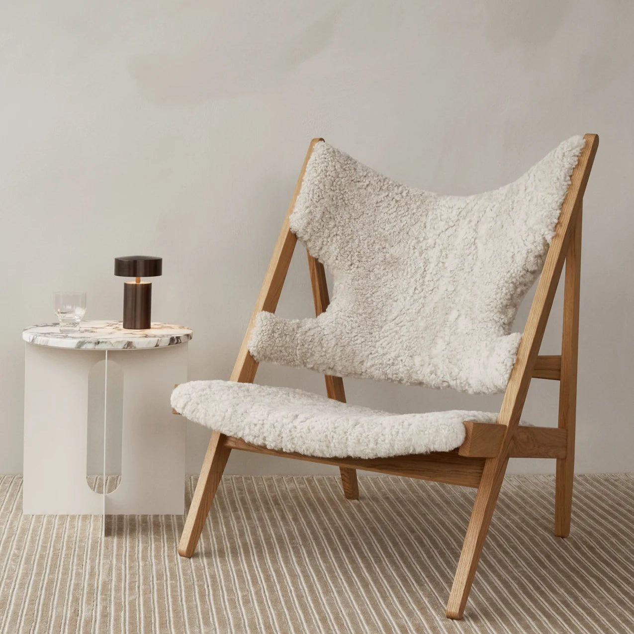 KNITTING CHAIR SHEEPSKIN I $5,525.00