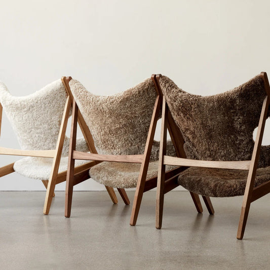 AUDO I SEATING I KNITTING CHAIR SHEEPSKIN I $5,525.00