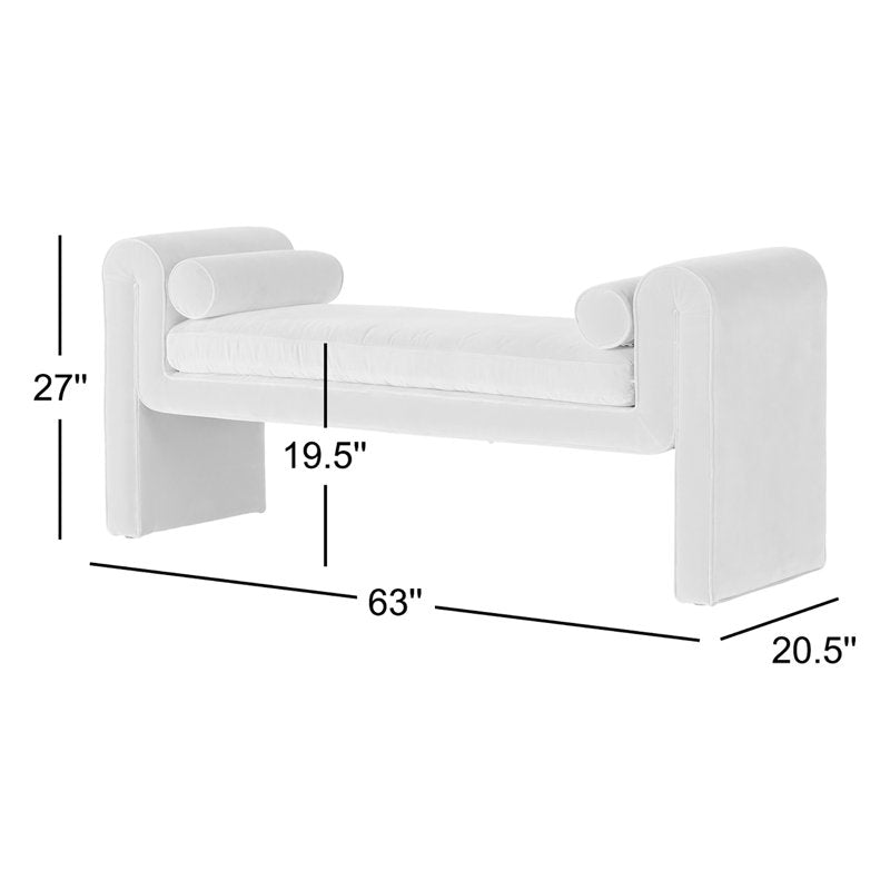 Four Hands Mitchell Accent Bench detail
