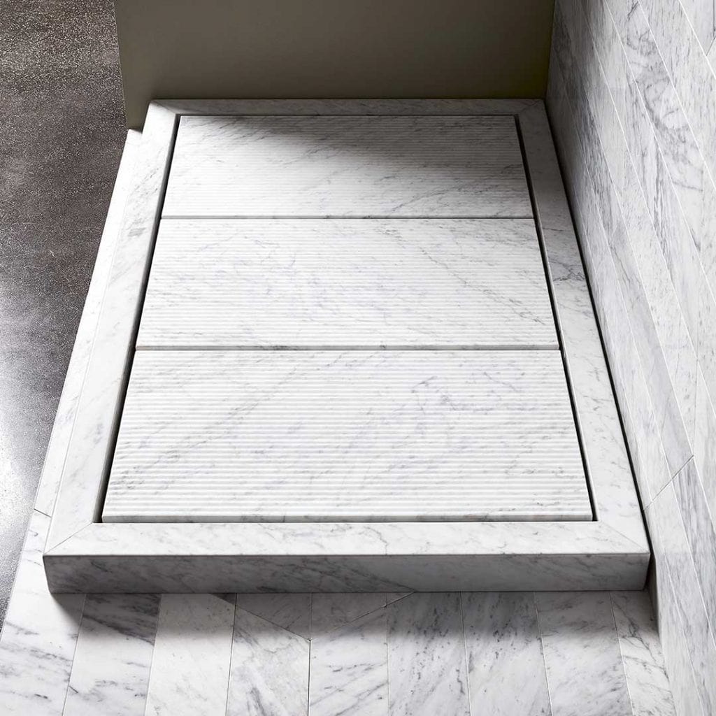 Messapia shower tray installed