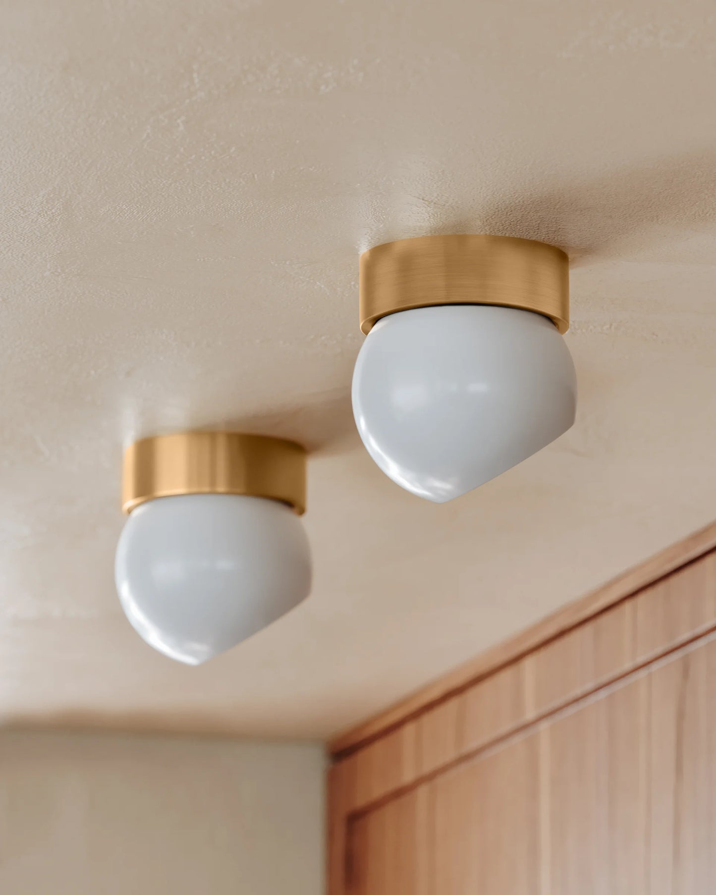 HUDSON VALLEY LIGHTING | ODIN FLUSHMOUNT - PATINA BRASS WITH SOFT WHITE | $222.00