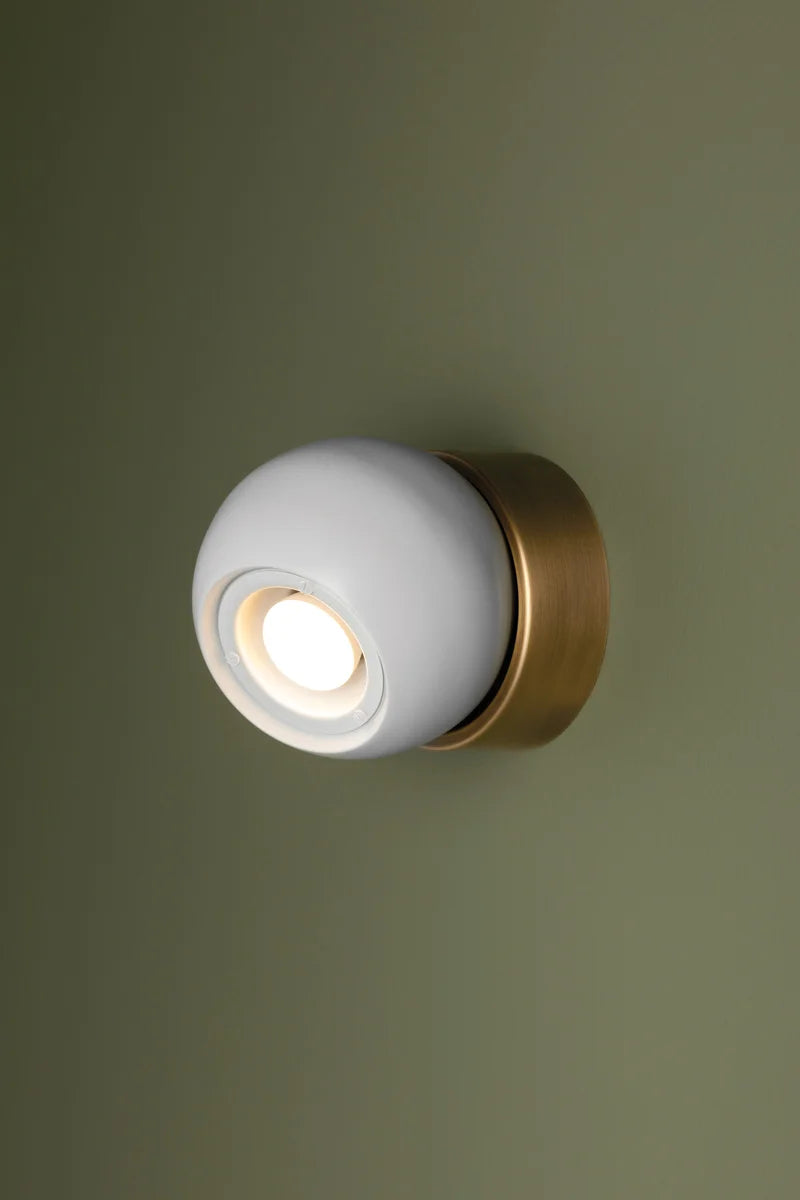HUDSON VALLEY LIGHTING | ODIN FLUSHMOUNT - PATINA BRASS WITH SOFT WHITE | $222.00