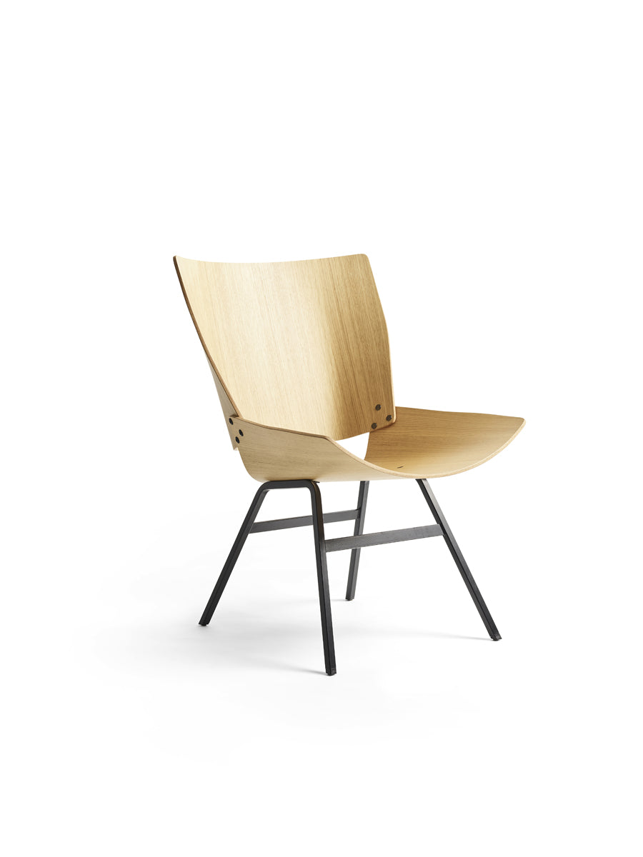 Shell Lounge Chair natural oak