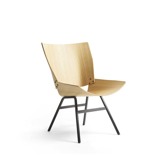 Shell Lounge Chair natural oak