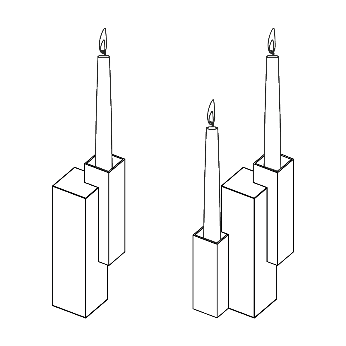 Sabina candle holder