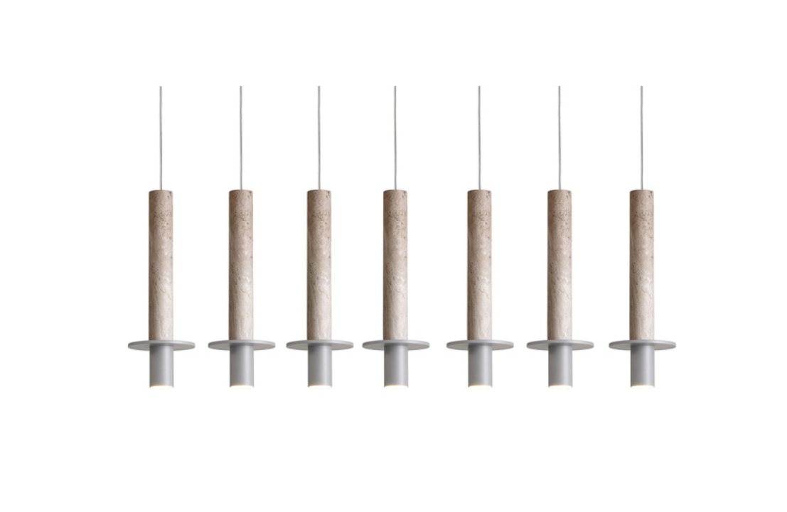 META WHITE I Linear Seven Light Pendant by David Pompa $8,950.00