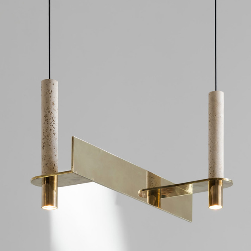 META POLISHED BRASS | Step Parallel Pendant by David Pompa from $4,500