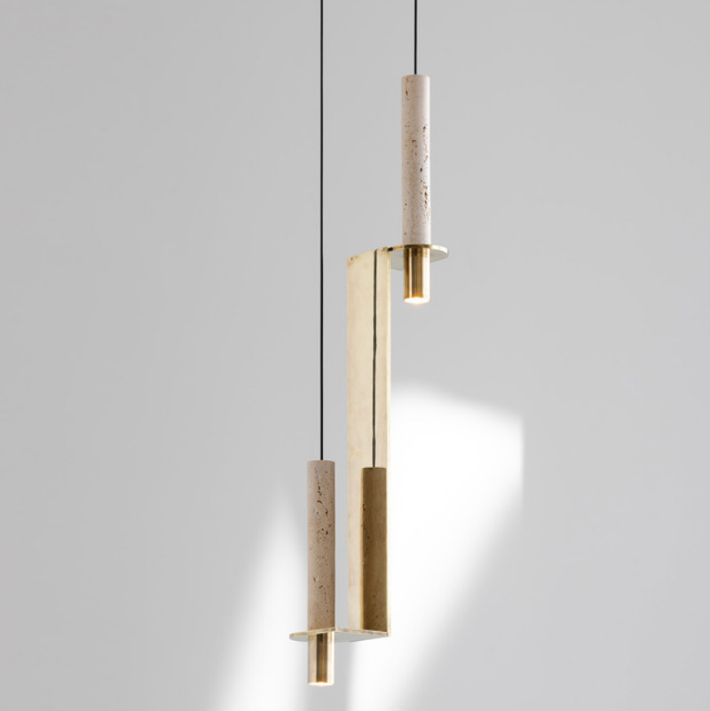 META POLISHED BRASS | Step Vertical Pendant by David Pompa from $7,151.00
