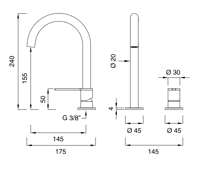 INV40 | Kitchen faucet CEA Design - $1,146.00 - $2,246.00