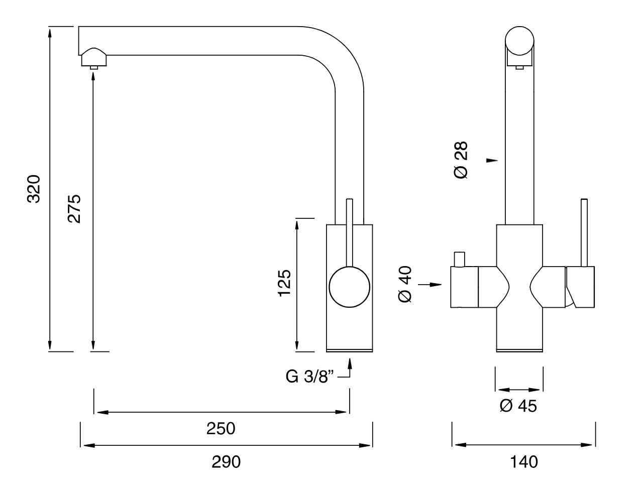 MIL206 | Faucet by CEA Design - $7,374.00 - $7,827.00