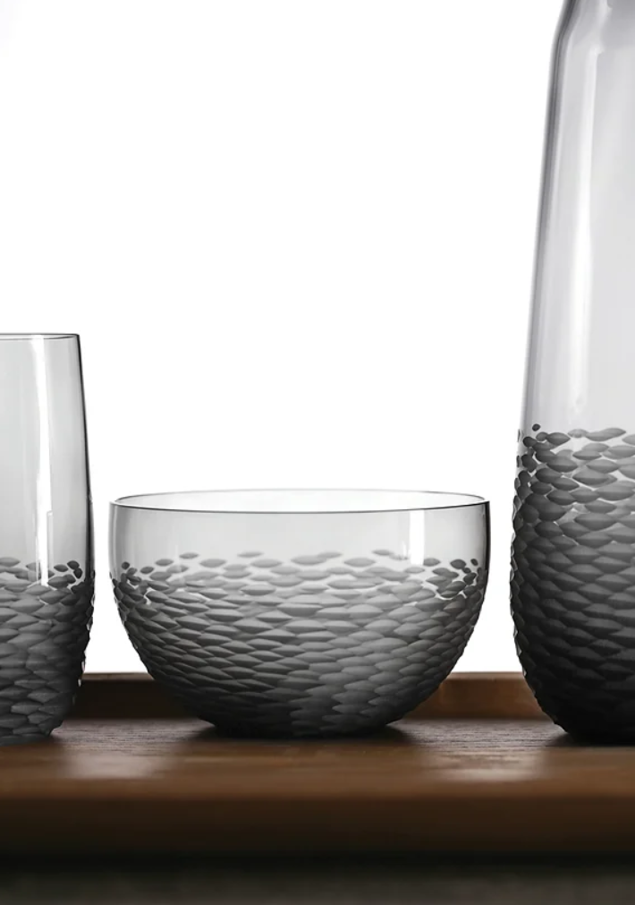 BETHESDA GLASS SMALL GREY BY GUAXS $80.00