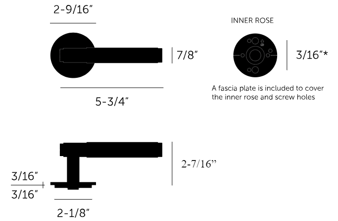 BUSTER AND PUNCH | PASSAGE DOOR HANDLES - CROSS - $220.00 - $270.00