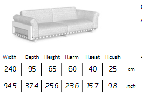 TALENTI | Argo Alu SOFA -  $16,900 - $17,741.70