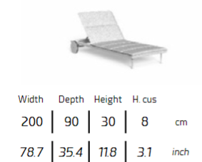 TALENTI | CRUISE//ALU  SUNBED - $6499.23