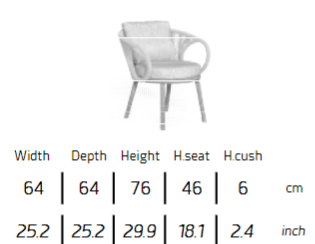 TALENTI | KAREN  DINING ARMCHAIR - $3,655.63