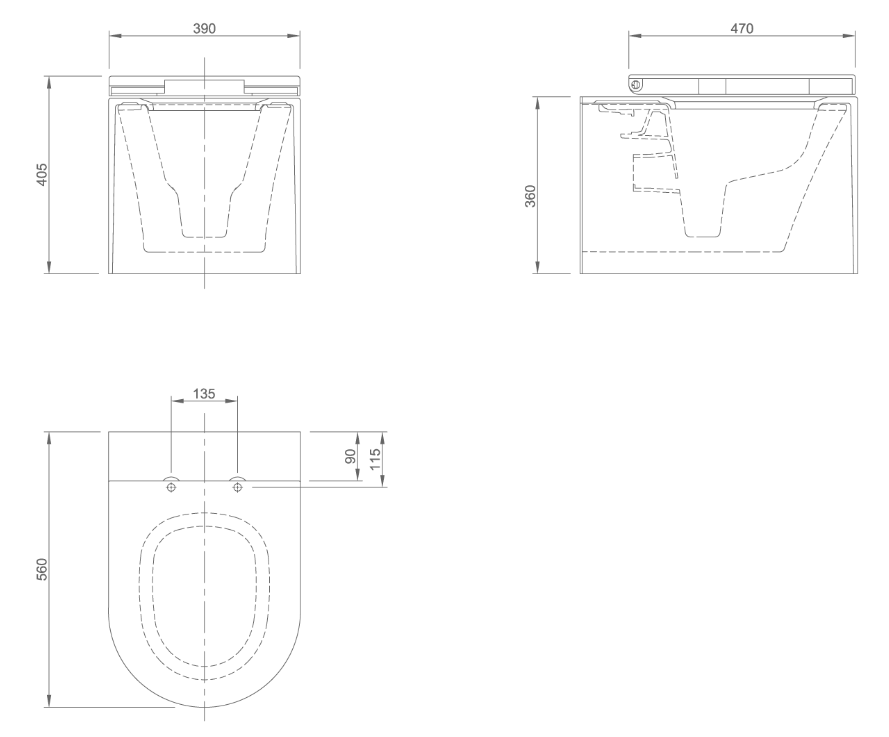 GLOW WALL HUNG TOILET | PIETRA CASA BRAND | $7,631.47