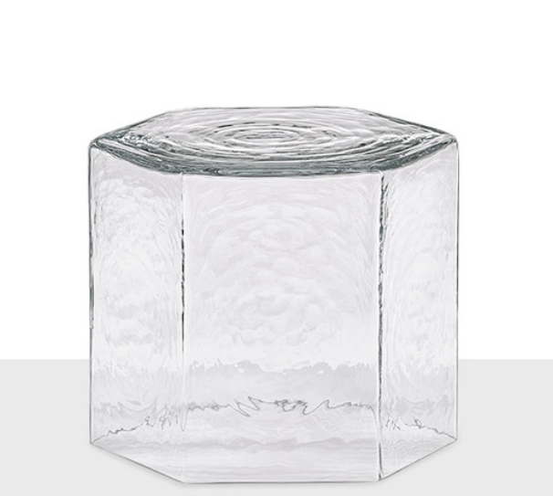 BOMMA CLEAR HEX TABLE SMALL - $805.00