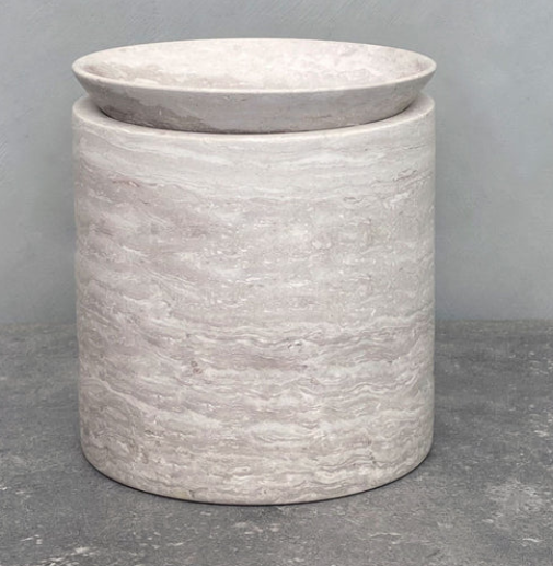 PIETRA CASA - EDO CANISTER LARGE - CHALK GREY - $579.99