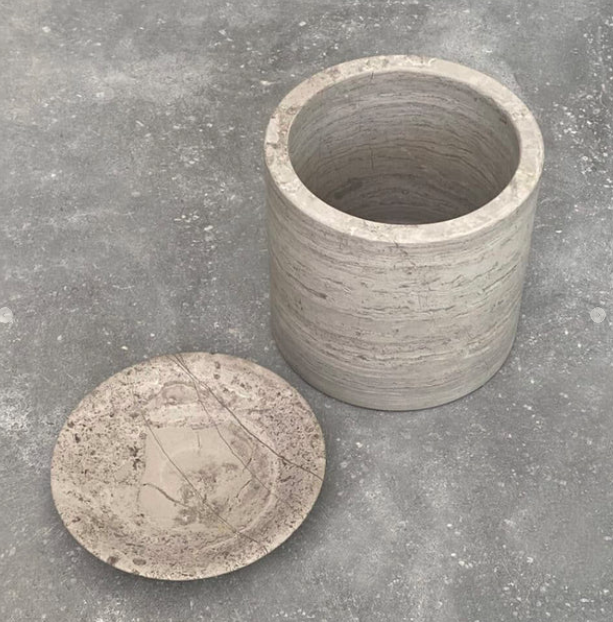 PIETRA CASA - EDO CANISTER LARGE - SMOKE GREY- $579.99