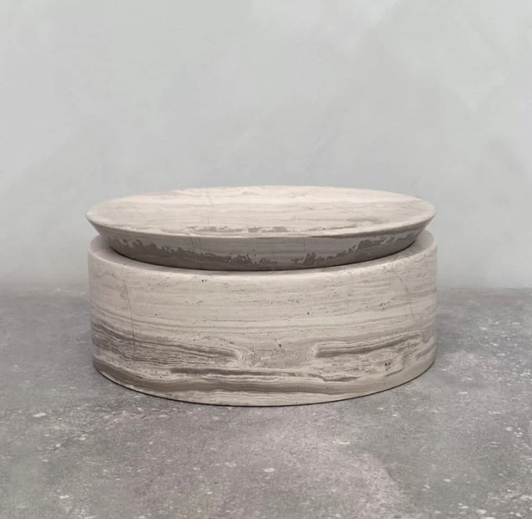 PIETRA CASA - EDO CANISTER LOW - SMOKE GREY - $580.00