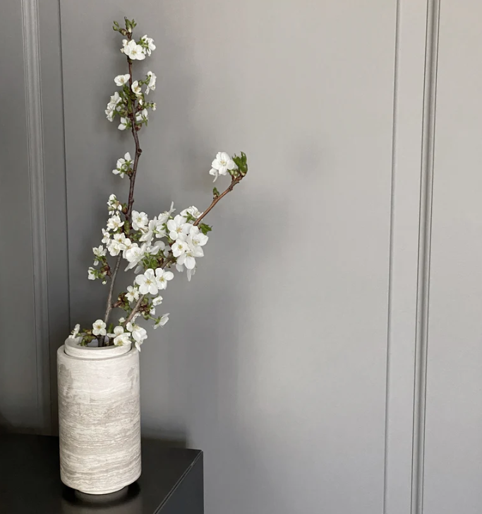 PIETRA CASA - STEM VASE SMALL - CHALK GREY - $446.37