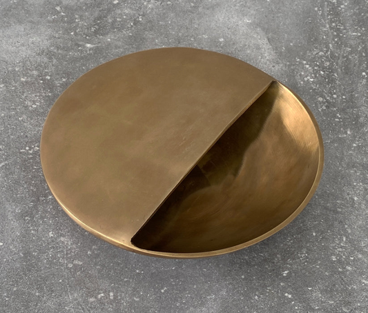 PIETRA CASA - COVA BOWL - SATIN BRASS - $320.00