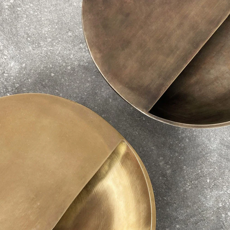 PIETRA CASA - COVA BOWL - SATIN BRASS - $320.00