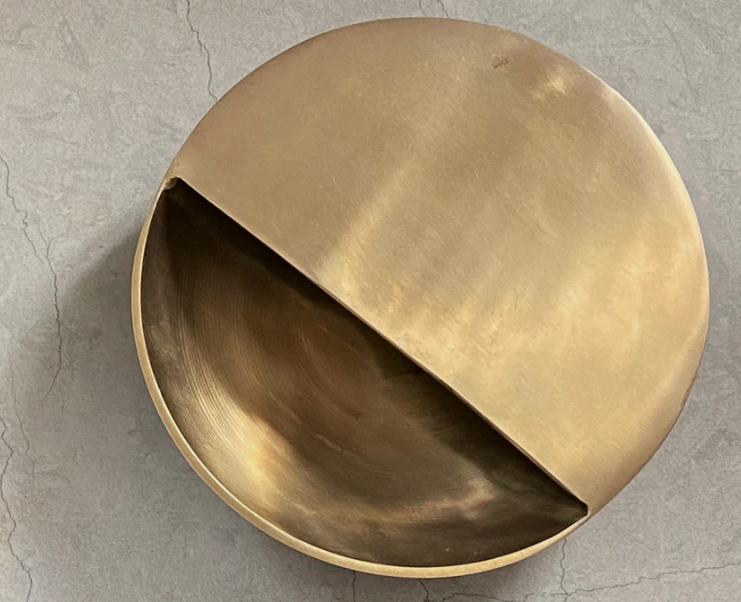 PIETRA CASA - COVA BOWL - SATIN BRASS - $320.00