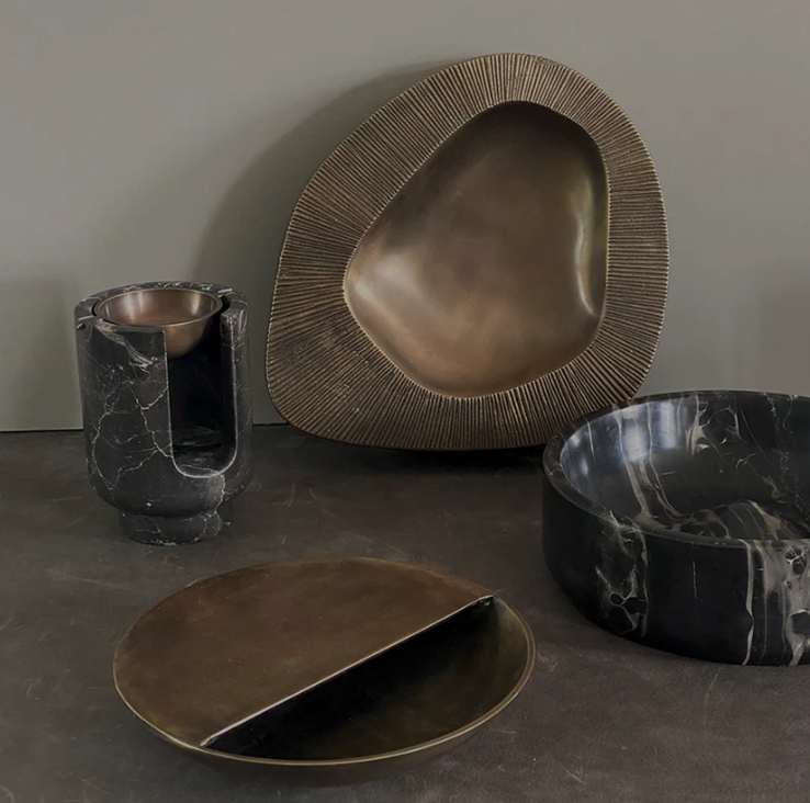 PIETRA CASA - COVA BOWL - BURNISHED BRASS - $320.00