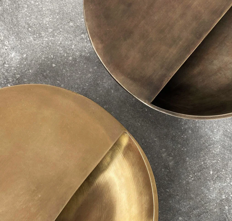 PIETRA CASA - COVA BOWL - BURNISHED BRASS - $320.00