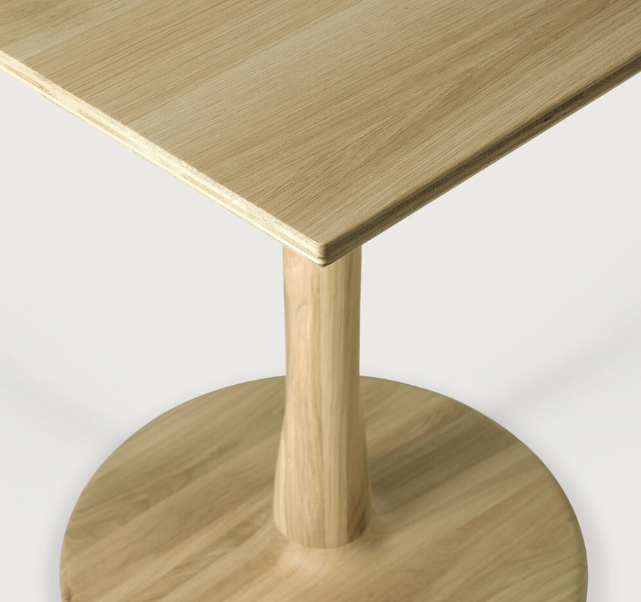 ETHNICRAFT TORSION SQUARE DINING TABLE - OAK | $1,799.00
