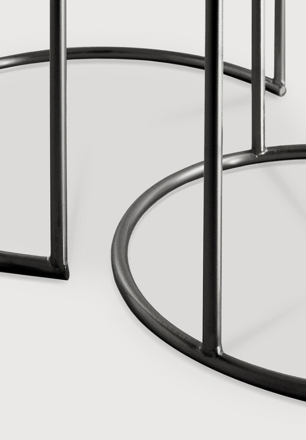 ETHNICRAFT NESTING COFFEE TABLE SET - CLEAR | $1,759.00