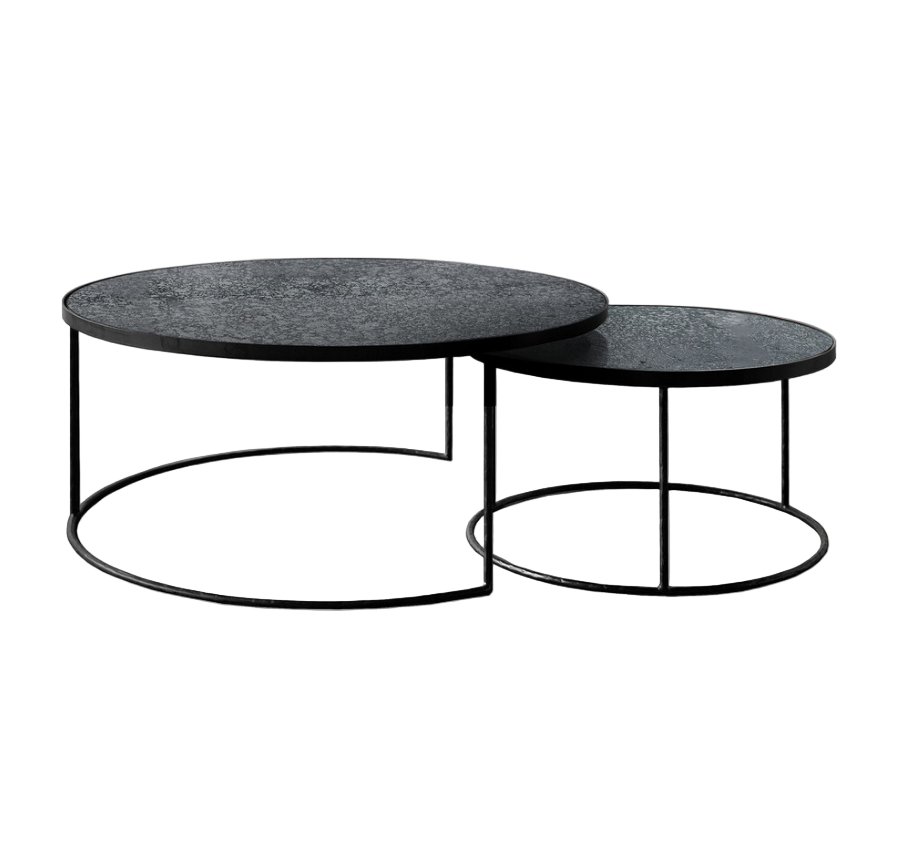 ETHNICRAFT NESTING COFFEE TABLE SET - CHARCOAL | $1,759.00
