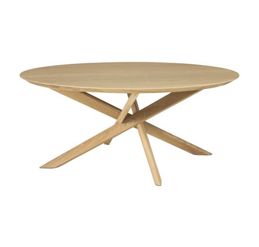 ETHNICRAFT MIKADO ROUND COFFEE TABLE - OAK | $1,559.00