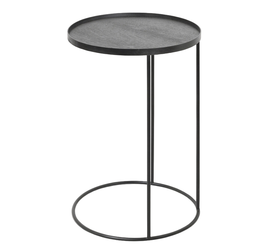 ETHNICRAFT SMALL ROUND TRAY SIDE TABLE | $299.00