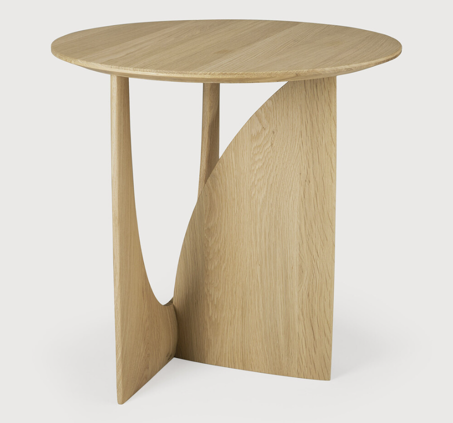 ETHNICRAFT GEOMETRIC SIDE TABLE - OAK | $749.00
