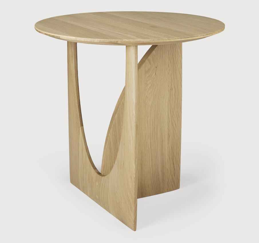 ETHNICRAFT GEOMETRIC SIDE TABLE - OAK | $749.00