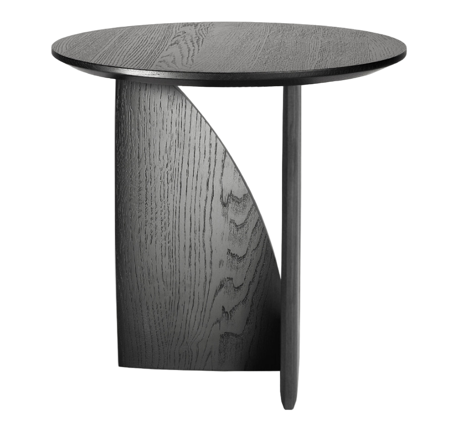 ETHNICRAFT GEOMETRIC SIDE TABLE - OAK BLACK | $749.00