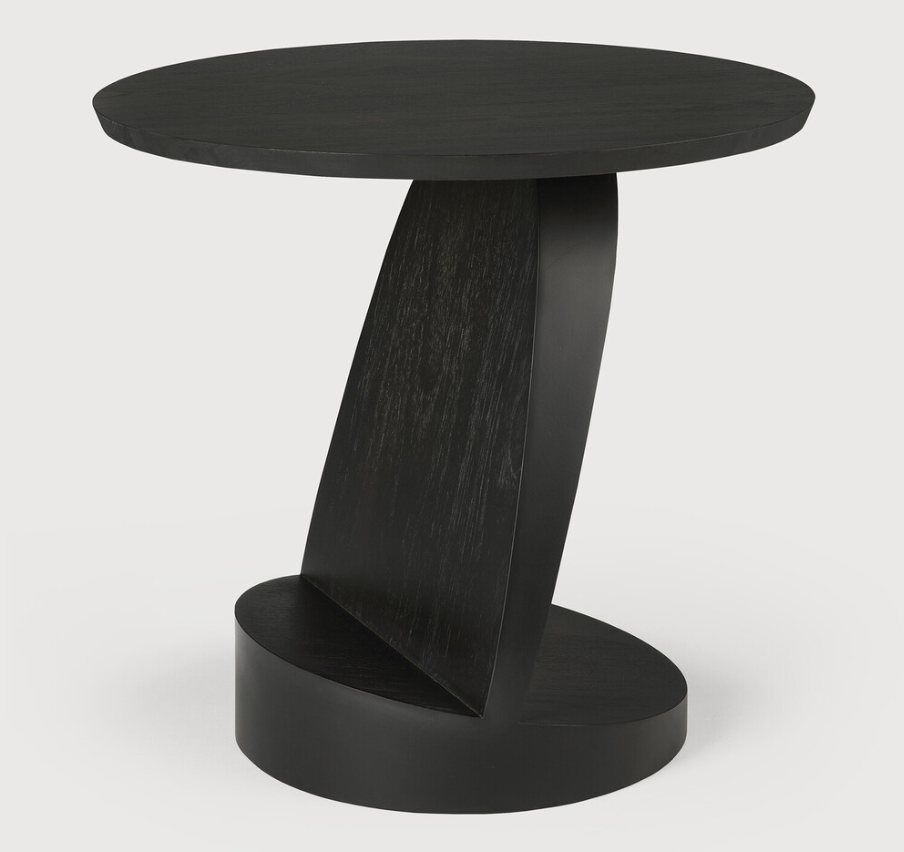 ETHNICRAFT OBLIC SIDE TABLE - TEAK BLACK | $919.00